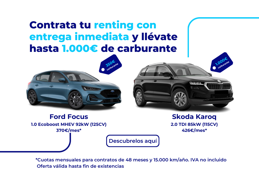 Llévate tu coche con hasta 1.000€ de carburante